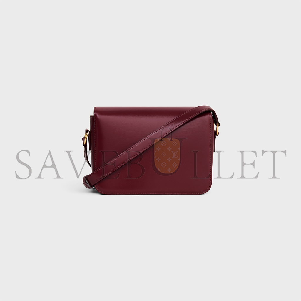 CELINE TEEN TRIOMPHE BAG IN SHINY CALFSKIN 188423BF4.28LB (18.5*13.5*7cm) CELINE TEEN TRIOMPHE BAG IN SHINY CALFSKIN 188423BF4.28LB (18.5*13.5*7cm)